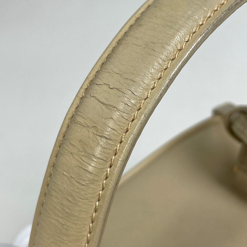 Gucci Ladylock Handbag Vanity Bag Vintage Leather