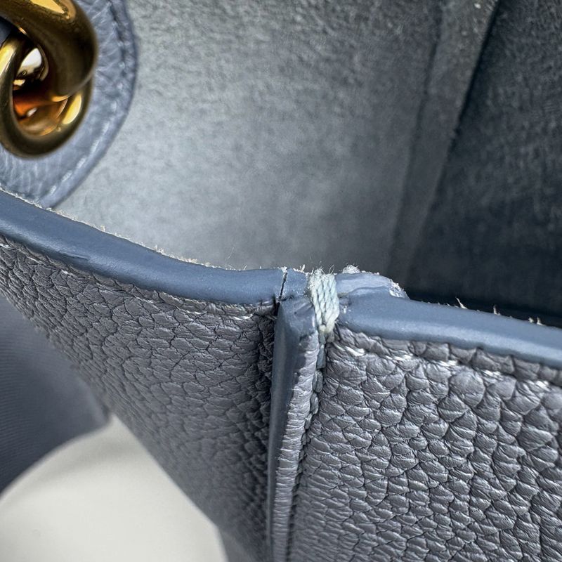 Celine Sangle Bucket Small Shoulder Bag Leather Light Blue