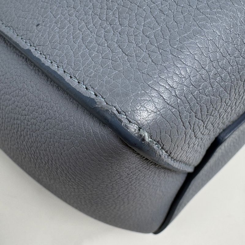 Celine Sangle Bucket Small Shoulder Bag Leather Light Blue