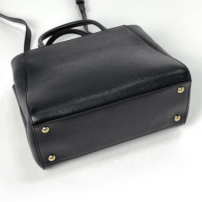 Fendi Petit Tou Jour 2-Way Shoulder Bag Leather Black