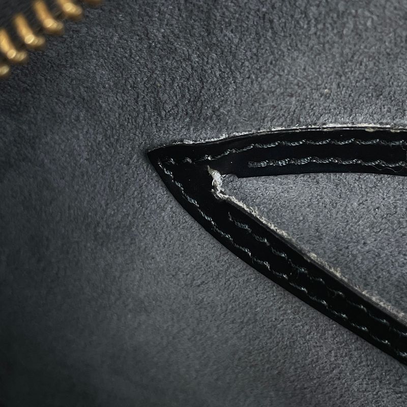 Louis Vuitton Cylindrical Handbag Hand Wow Epi Wa Noir Black