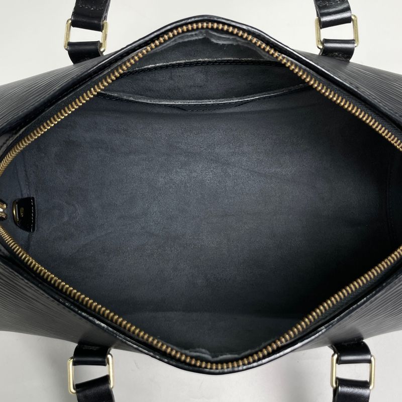 Louis Vuitton Cylindrical Handbag Hand Wow Epi Wa Noir Black