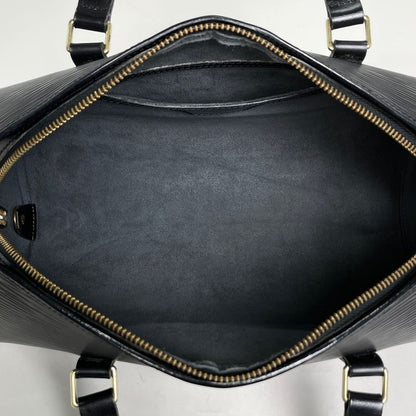 Louis Vuitton Cylindrical Handbag Hand Wow Epi Wa Noir Black