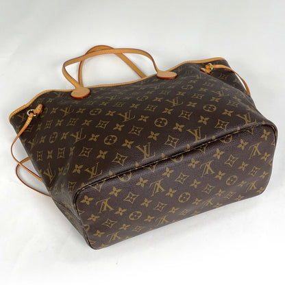 Louis Vuitton Neverfull MM Shoulder Bag Tote Monogram Brown
