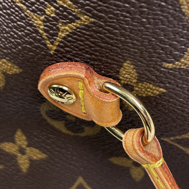 Louis Vuitton Neverfull MM Shoulder Bag Tote Monogram Brown