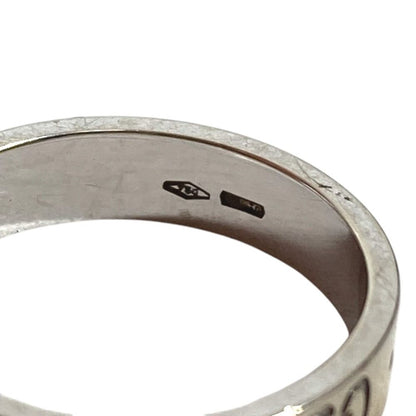 Gucci Ring GG Logo Icon Silver
