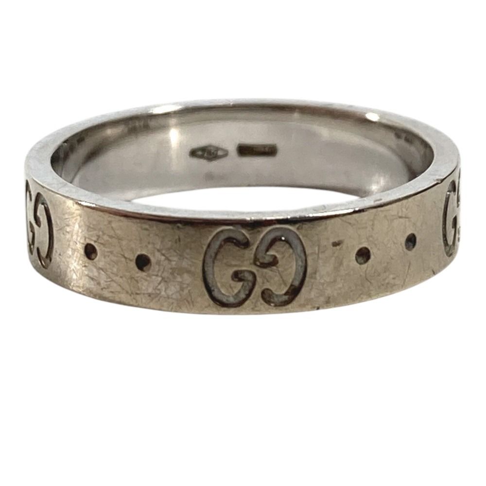 Gucci Ring GG Logo Icon Silver