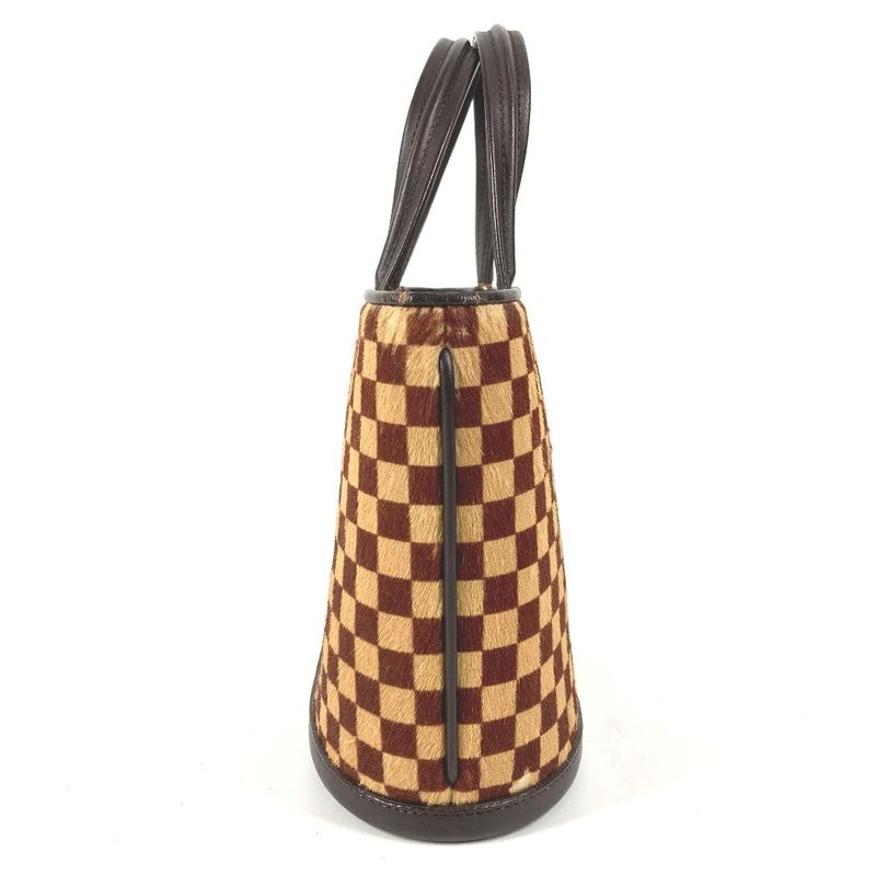 Louis Vuitton Handbag Impala Calf Hair Leather Beige Brown