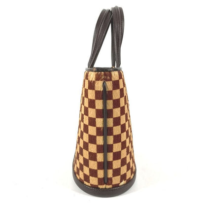 Louis Vuitton Handbag Impala Calf Hair Leather Beige Brown