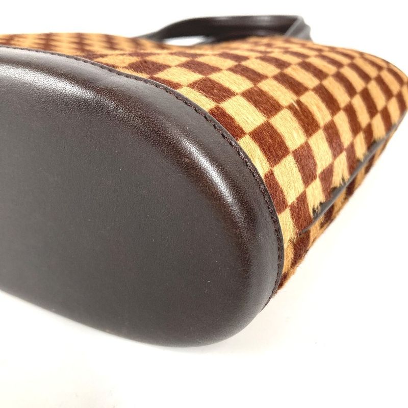 Louis Vuitton Handbag Impala Calf Hair Leather Beige Brown