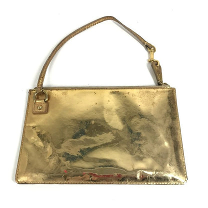 Louis Vuitton Handbag Pochette Plat Leather Gold