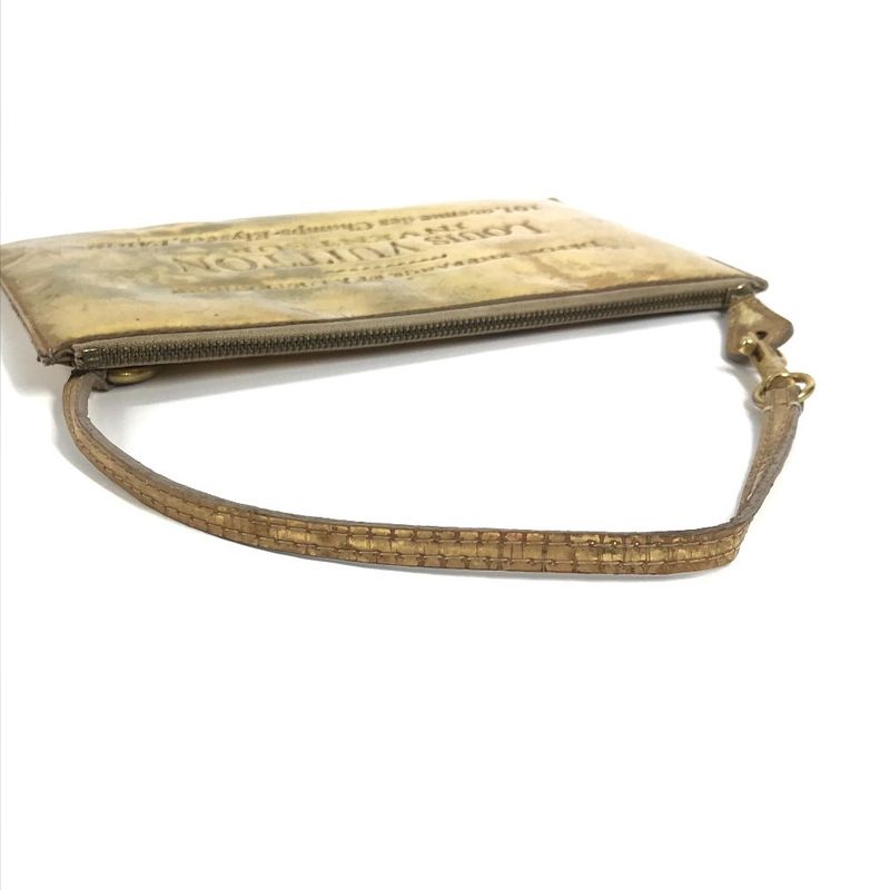 Louis Vuitton Handbag Pochette Plat Leather Gold