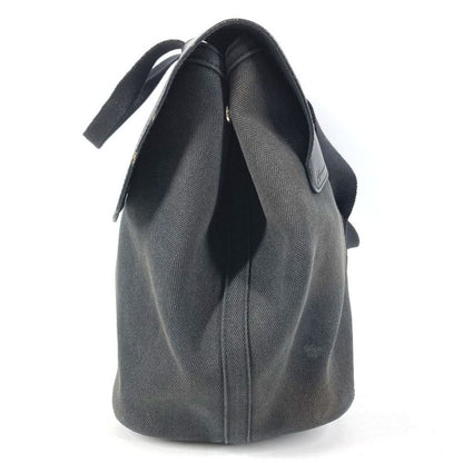Hermes Handbag Valparaiso MM Toile Chevron Black