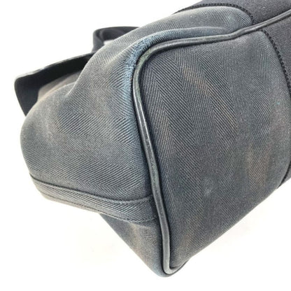 Hermes Handbag Valparaiso MM Toile Chevron Black