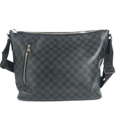 Louis Vuitton Shoulder Bag Mick MM Damier Graphite Canvas Black