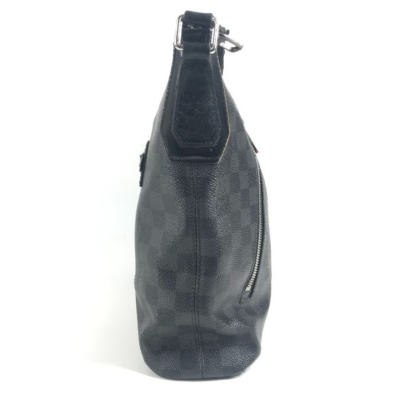 Louis Vuitton Shoulder Bag Mick MM Damier Graphite Canvas Black
