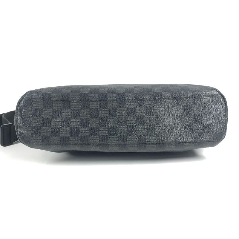 Louis Vuitton Shoulder Bag Mick MM Damier Graphite Canvas Black