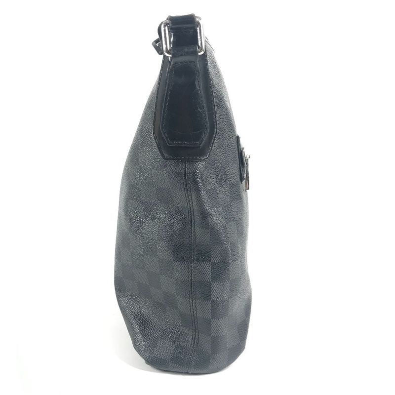 Louis Vuitton Shoulder Bag Mick MM Damier Graphite Canvas Black