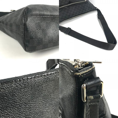 Louis Vuitton Shoulder Bag Mick MM Damier Graphite Canvas Black