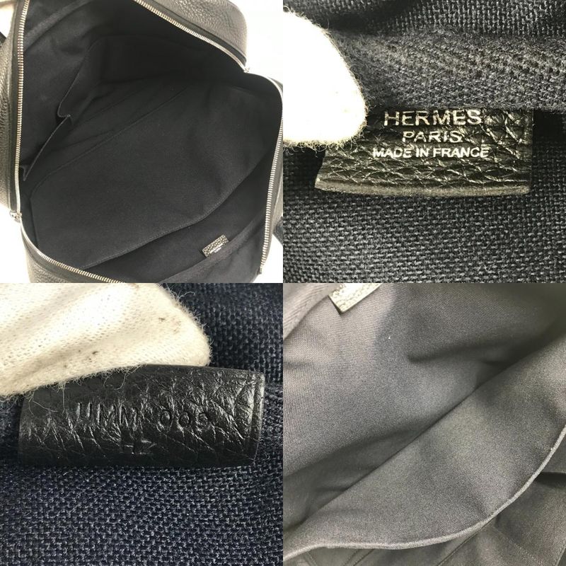 Hermes Business Bag Victoria 40 Taurillon Clemence Black