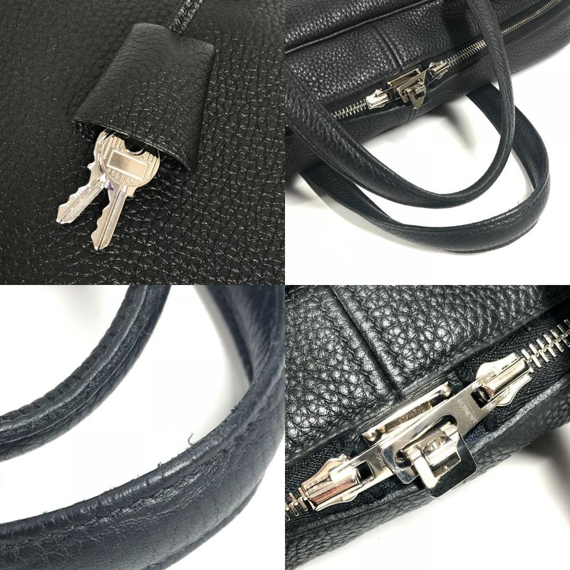 Hermes Business Bag Victoria 40 Taurillon Clemence Black