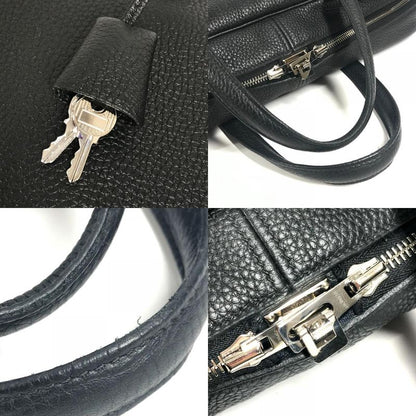 Hermes Business Bag Victoria 40 Taurillon Clemence Black