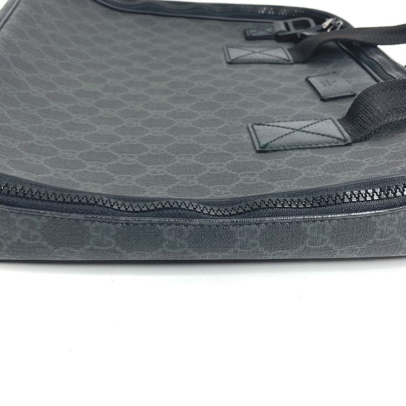 Gucci Handbag GG Supreme Logo Canvas Black