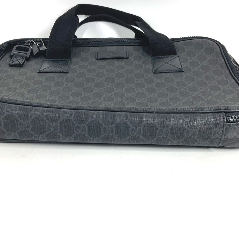 Gucci Handbag GG Supreme Logo Canvas Black