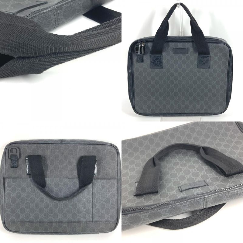 Gucci Handbag GG Supreme Logo Canvas Black