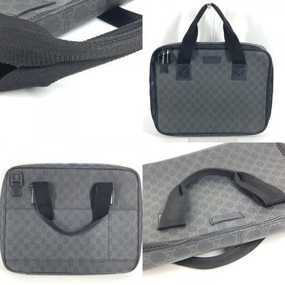 Gucci Handbag GG Supreme Logo Canvas Black