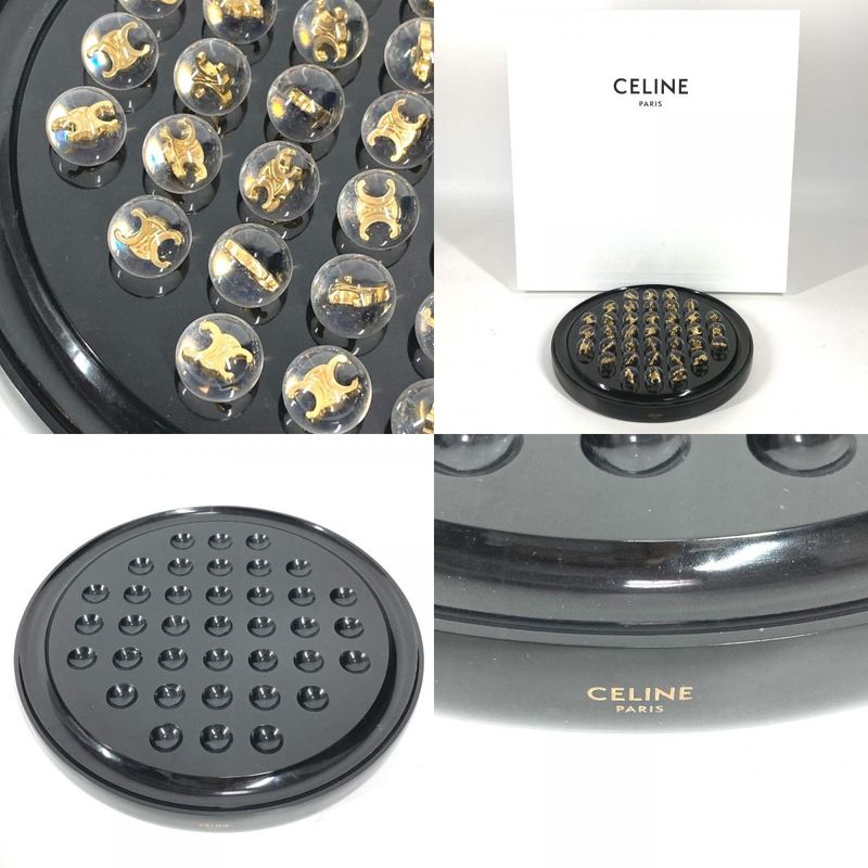 Celine Object Ball Solitaire Resin Black Hat