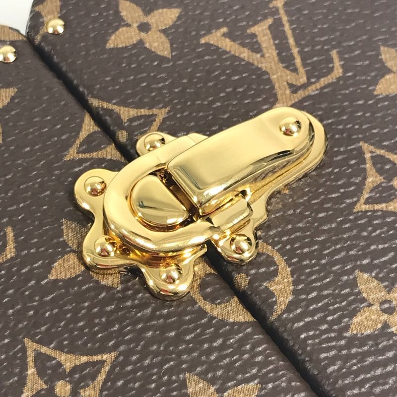 Louis Vuitton Case Ecrankle Monogram Canvas Brown Shoulder Bag X Pink