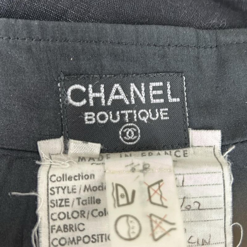 Chanel Skirt 38 M Black Knee Length