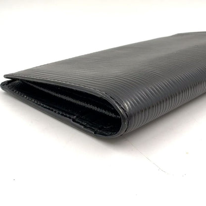 Louis Vuitton Card Holder Credit Circle Epi Wa Leather Wow Wallet Bifold Silver