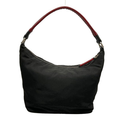 Prada Handbag Black Red Leather