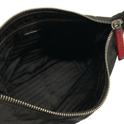 Prada Handbag Black Red Leather