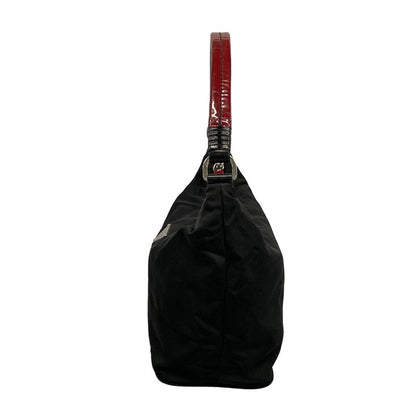 Prada Handbag Black Red Leather