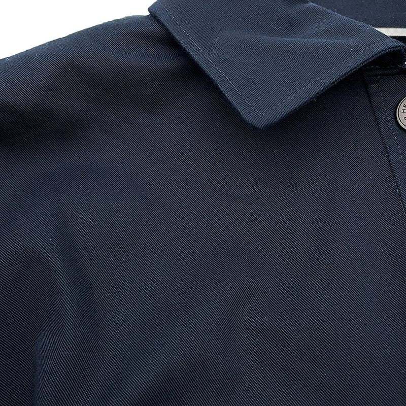 Hermes Jacket Veste Taille Brodee a Smocks Shirt Cotton 34