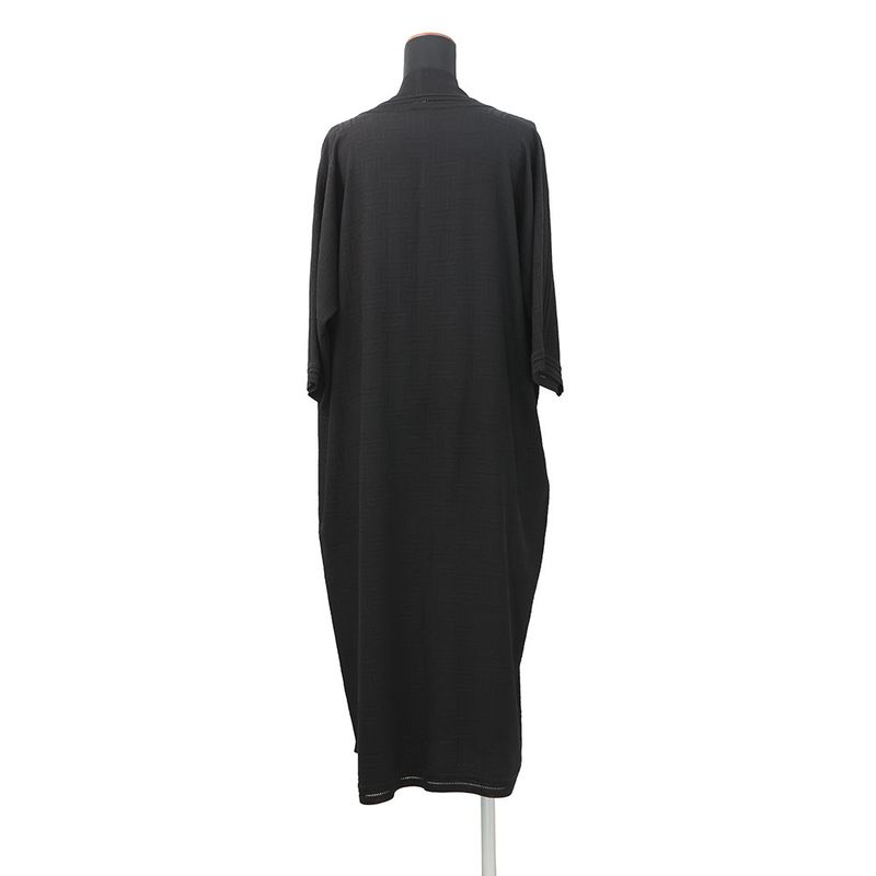 Hermes Cardigan Long Silk 34 Black