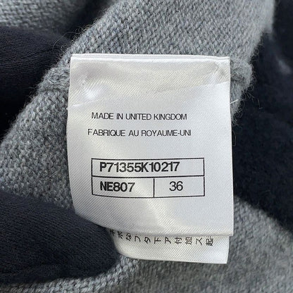 Chanel Cardigan Coco Button Cashmere 36 Top Gray Black