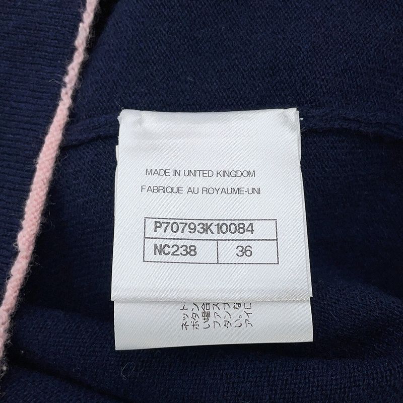Chanel Cardigan No5 Button Cashmere 36