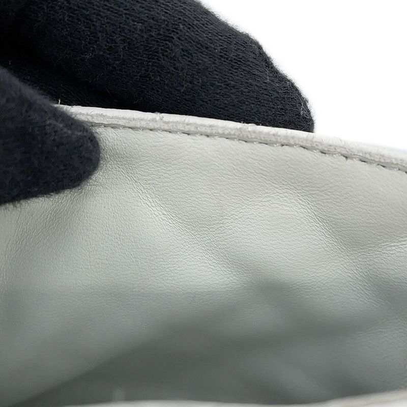 Chanel Short Boots Quilted CC Logo Leather 36 1 2C White Black