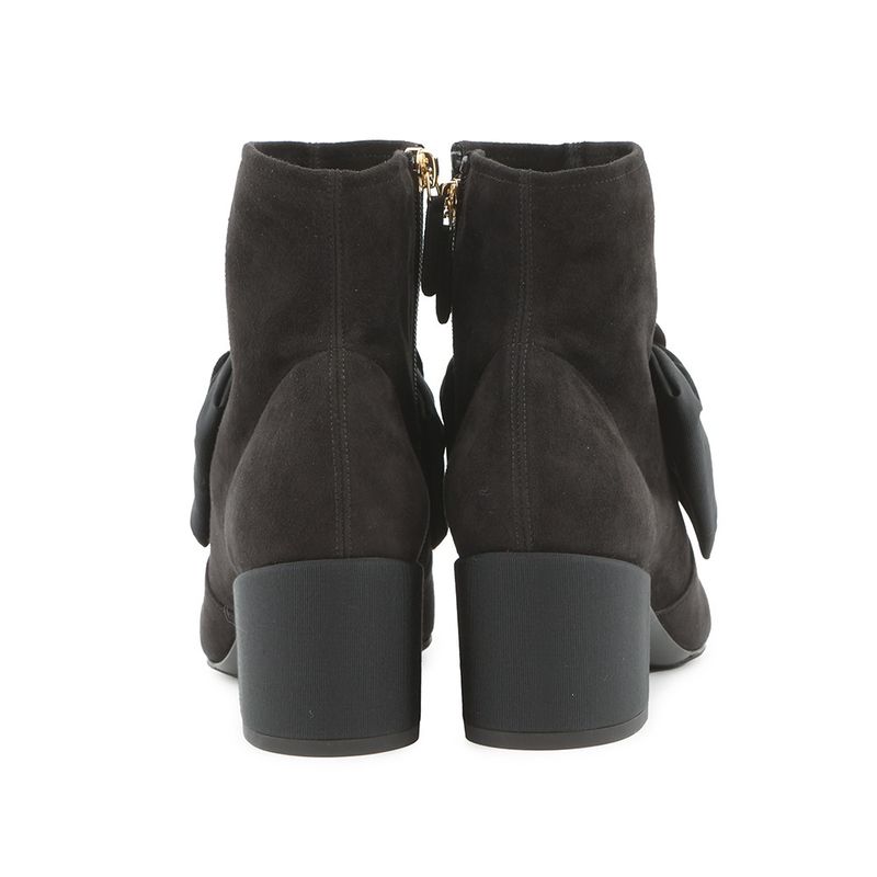 Chanel Short Boots Camellia CC Logo Suede 37C