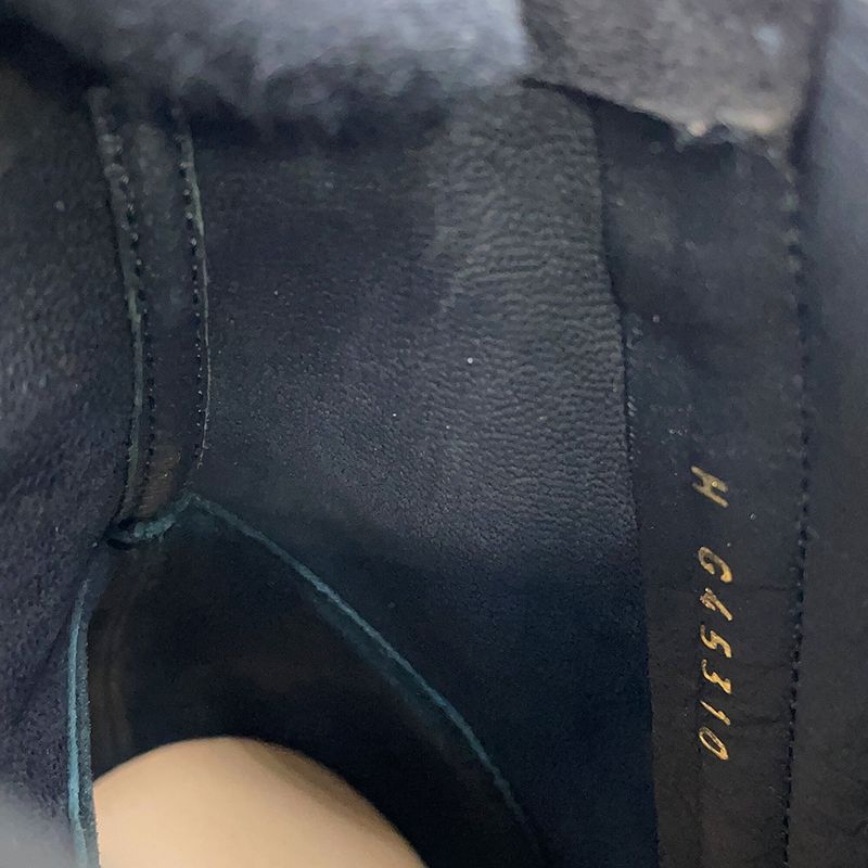 Chanel Short Boots Camellia CC Logo Suede 37C