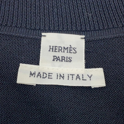 Hermes Cardigan Lift Silk Cotton 36 Black
