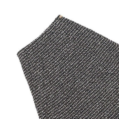 Chanel Skirt CC Logo Metiers D'art Tweed 34 Black Multicolor