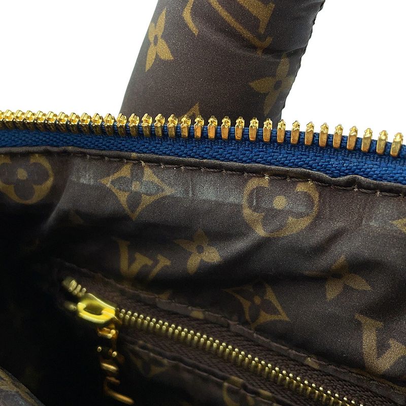 Louis Vuitton Handbag Recycled Metallic Nylon Monogram Speedy Bandouliere 25