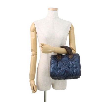 Louis Vuitton Handbag Recycled Metallic Nylon Monogram Speedy Bandouliere 25