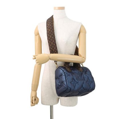 Louis Vuitton Handbag Recycled Metallic Nylon Monogram Speedy Bandouliere 25
