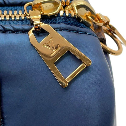 Louis Vuitton Handbag Recycled Metallic Nylon Monogram Speedy Bandouliere 25